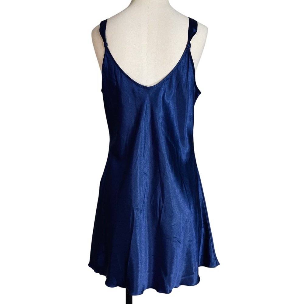 Vintage Blue Slip Dress Lingerie - Picture 4 of 6